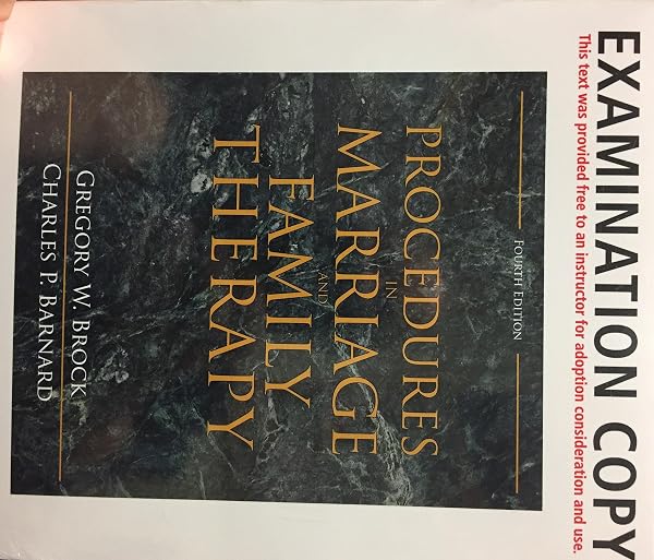 Cover of Procedures in Marriage and Family Therapy