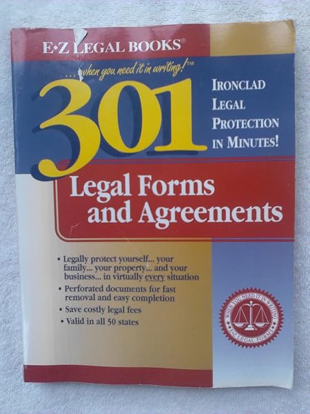 Cover of 301 Legal Forms and Agreements (...When You Need It in Writing!)