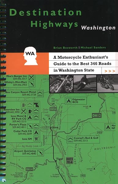 Cover of Destination Highways Washington : A Motorcycle Enthusiast's Guide to the Best 346 Roads in Washington State