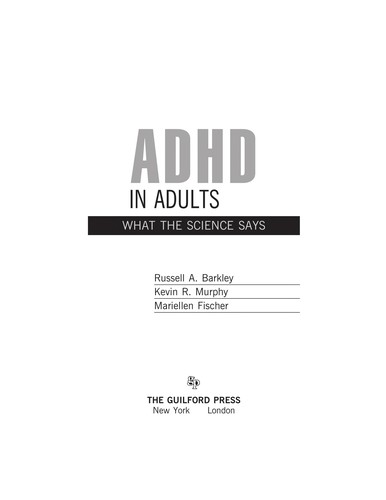 Cover of ADHD in Adults: What the Science Says