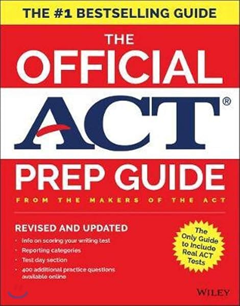 Cover of The Official ACT Prep Guide, 2018: Official Practice Tests + 400 Bonus Questions Online ACT