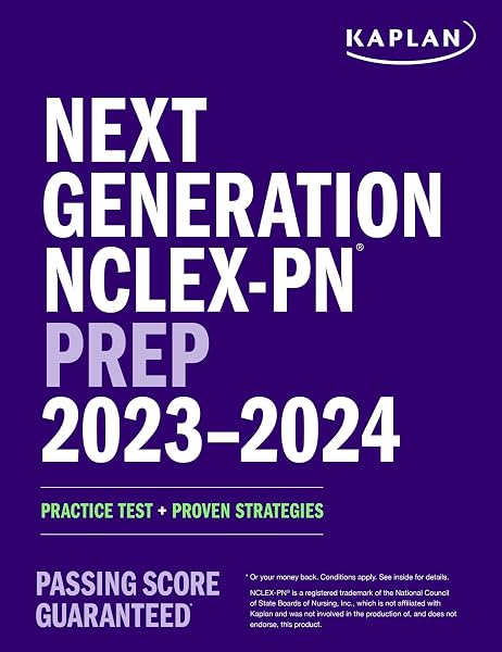 Cover of Next Generation NCLEX-PN Prep 2023-2024: Practice Test + Proven Strategies (Kaplan Test Prep)