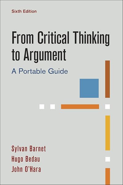 Cover of From Critical Thinking to Argument: A Portable Guide