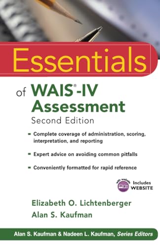 Cover of Essentials of WAIS-IV Assessment (Essentials of Psychological Assessment)